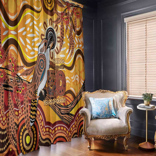 Kookaburra Australia NAIDOC Week 2026 Window Curtain 50 Years Deadly Indigenous Art