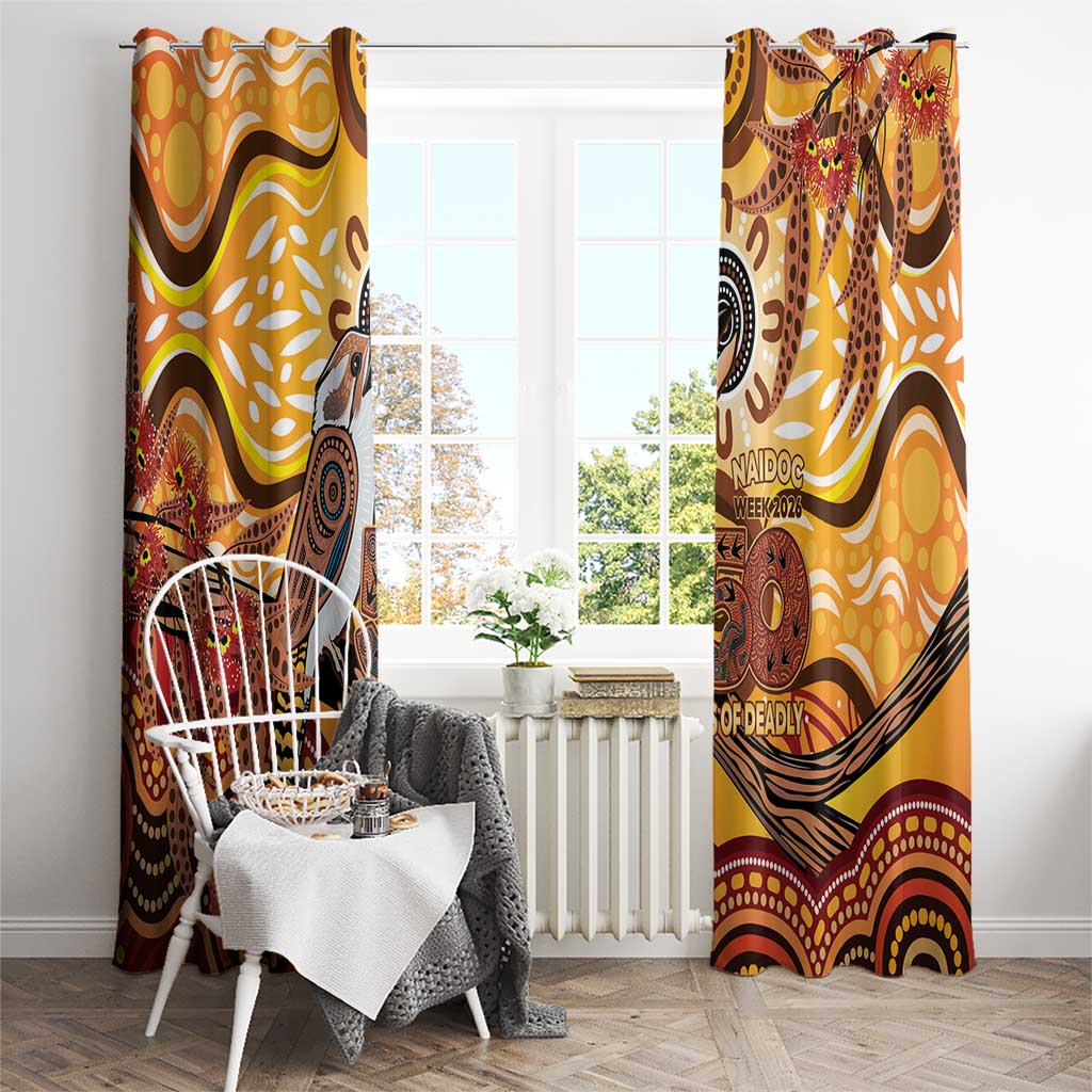 Kookaburra Australia NAIDOC Week 2026 Window Curtain 50 Years Deadly Indigenous Art