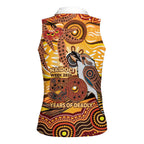 Kookaburra Australia NAIDOC Week 2026 Women Sleeveless Polo Shirt 50 Years Deadly Indigenous Art