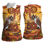 Kookaburra Australia NAIDOC Week 2026 Women Sleeveless Polo Shirt 50 Years Deadly Indigenous Art