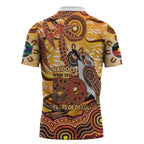 Kookaburra Australia NAIDOC Week 2026 Zipper Polo Shirt 50 Years Deadly Indigenous Art