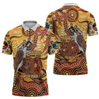 Kookaburra Australia NAIDOC Week 2026 Zipper Polo Shirt 50 Years Deadly Indigenous Art