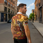 Kookaburra Australia NAIDOC Week 2026 Zipper Polo Shirt 50 Years Deadly Indigenous Art