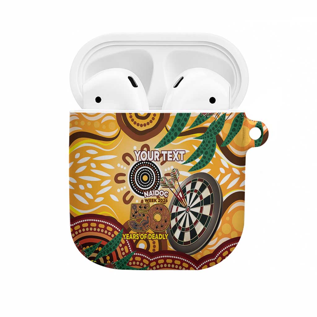 Darts Australia NAIDOC Week 2026 Personalised AirPods Case 50 Years Deadly Eucalyptus Indigenous Art
