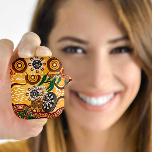 Darts Australia NAIDOC Week 2026 Personalised AirPods Case 50 Years Deadly Eucalyptus Indigenous Art