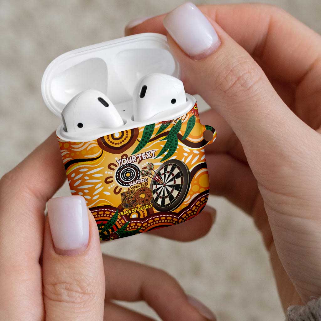Darts Australia NAIDOC Week 2026 Personalised AirPods Case 50 Years Deadly Eucalyptus Indigenous Art