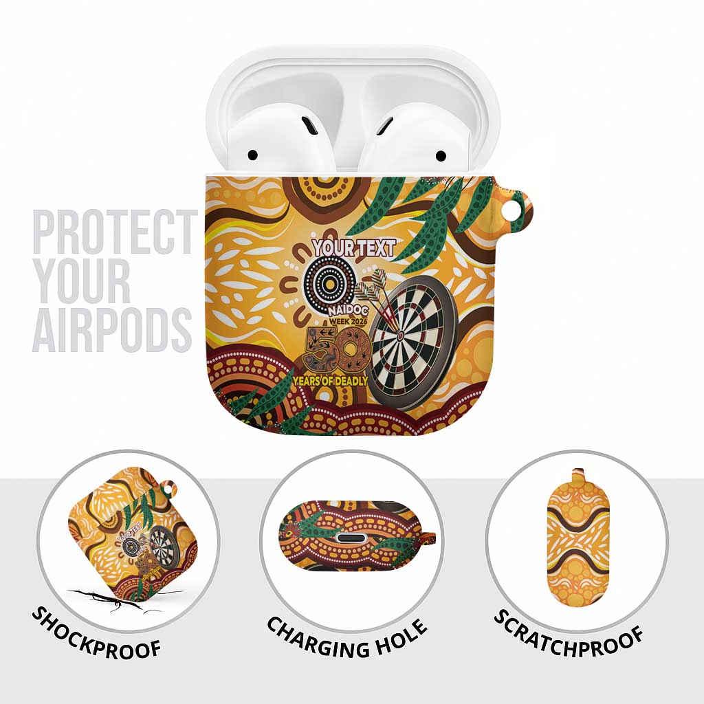Darts Australia NAIDOC Week 2026 Personalised AirPods Case 50 Years Deadly Eucalyptus Indigenous Art