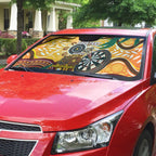 Darts Australia NAIDOC Week 2026 Personalised Auto Sun Shade 50 Years Deadly Eucalyptus Indigenous Art