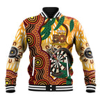 Darts Australia NAIDOC Week 2026 Personalised Baseball Jacket 50 Years Deadly Eucalyptus Indigenous Art
