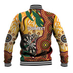Darts Australia NAIDOC Week 2026 Personalised Baseball Jacket 50 Years Deadly Eucalyptus Indigenous Art
