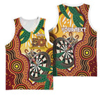 Darts Australia NAIDOC Week 2026 Personalised Basketball Jersey 50 Years Deadly Eucalyptus Indigenous Art
