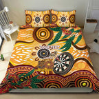 Darts Australia NAIDOC Week 2026 Personalised Bedding Set 50 Years Deadly Eucalyptus Indigenous Art