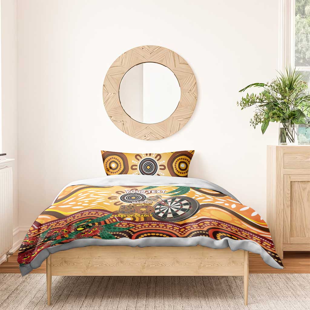 Darts Australia NAIDOC Week 2026 Personalised Bedding Set 50 Years Deadly Eucalyptus Indigenous Art