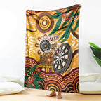 Darts Australia NAIDOC Week 2026 Personalised Blanket 50 Years Deadly Eucalyptus Indigenous Art