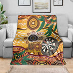 Darts Australia NAIDOC Week 2026 Personalised Blanket 50 Years Deadly Eucalyptus Indigenous Art