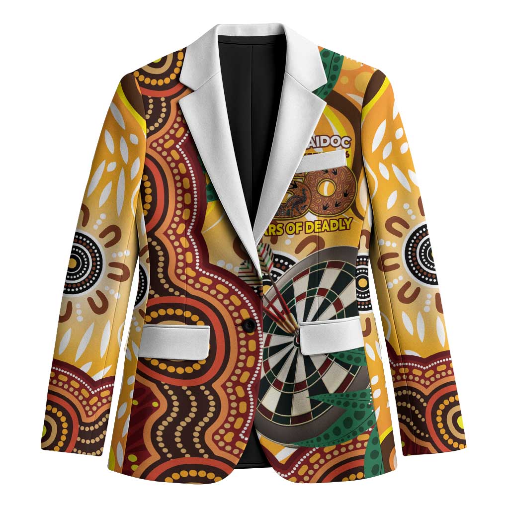 Darts Australia NAIDOC Week 2026 Personalised Blazer 50 Years Deadly Eucalyptus Indigenous Art