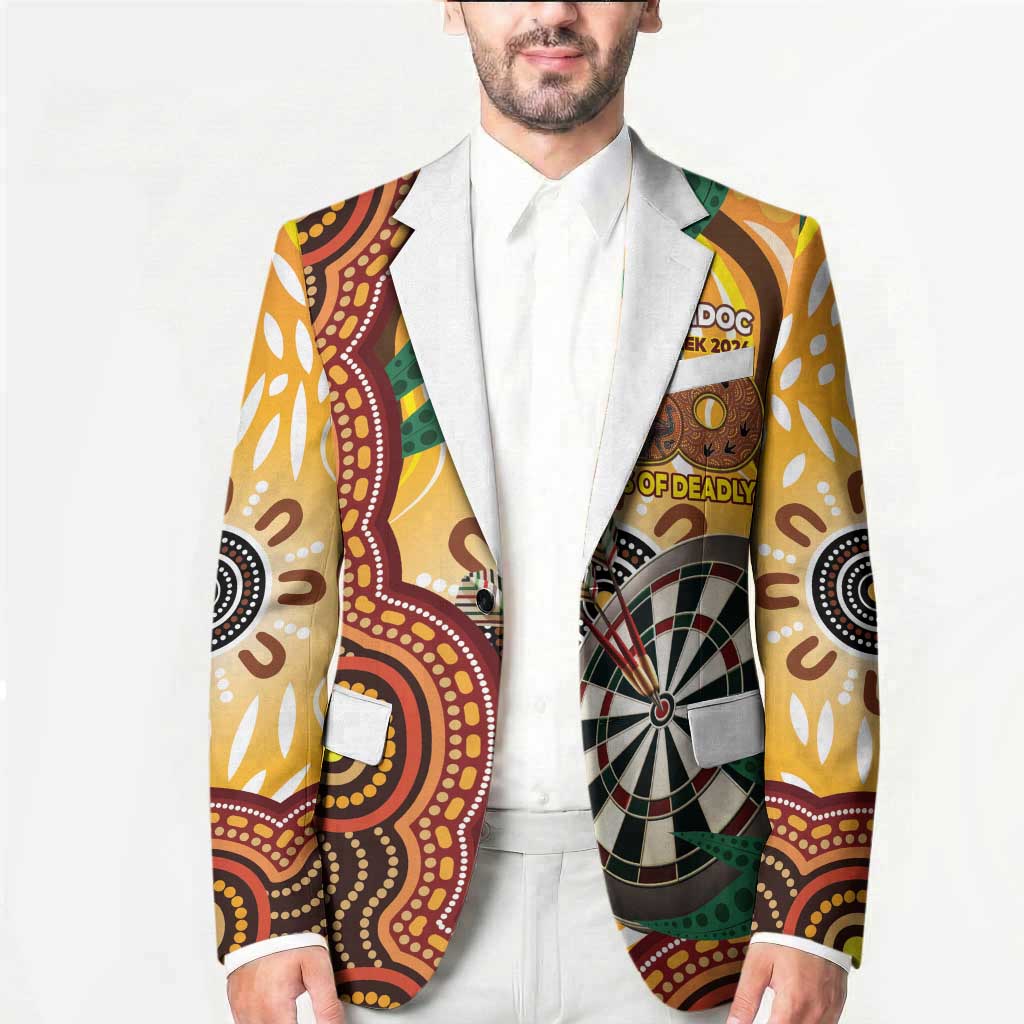 Darts Australia NAIDOC Week 2026 Personalised Blazer 50 Years Deadly Eucalyptus Indigenous Art