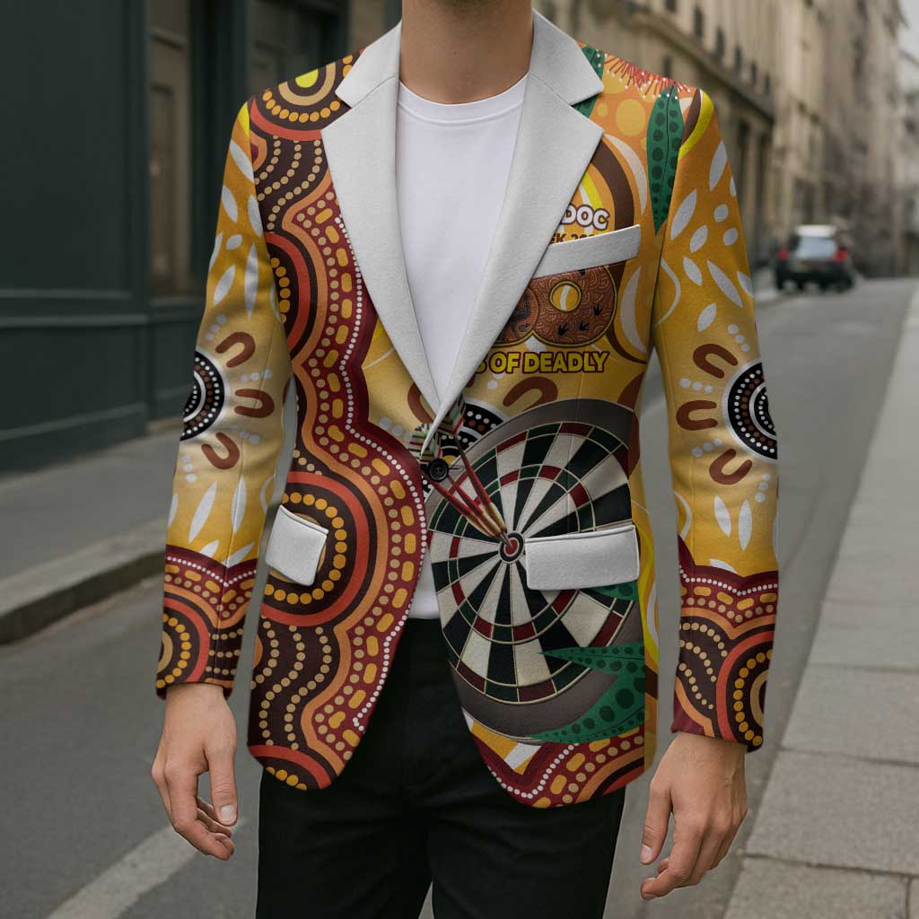 Darts Australia NAIDOC Week 2026 Personalised Blazer 50 Years Deadly Eucalyptus Indigenous Art