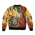 Darts Australia NAIDOC Week 2026 Personalised Bomber Jacket 50 Years Deadly Eucalyptus Indigenous Art