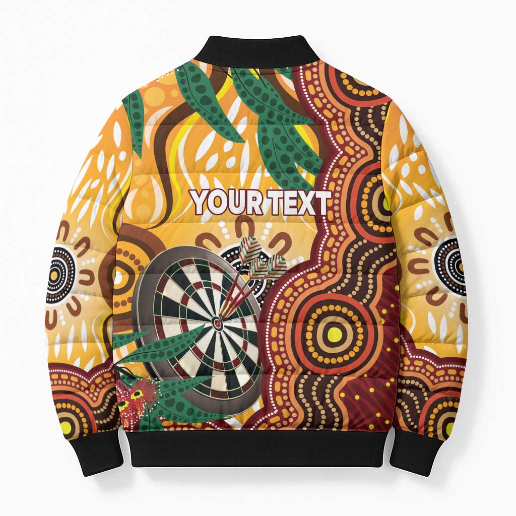 Darts Australia NAIDOC Week 2026 Personalised Bomber Puffer Jacket 50 Years Deadly Eucalyptus Indigenous Art