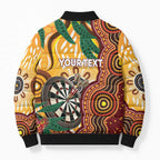 Darts Australia NAIDOC Week 2026 Personalised Bomber Puffer Jacket 50 Years Deadly Eucalyptus Indigenous Art