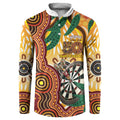 Darts Australia NAIDOC Week 2026 Personalised Button Sweatshirt 50 Years Deadly Eucalyptus Indigenous Art