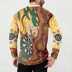 Darts Australia NAIDOC Week 2026 Personalised Button Sweatshirt 50 Years Deadly Eucalyptus Indigenous Art