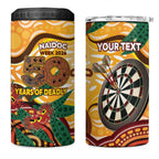 Darts Australia NAIDOC Week 2026 Personalised 4 in 1 Can Cooler Tumbler 50 Years Deadly Eucalyptus Indigenous Art