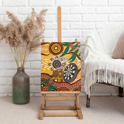 Darts Australia NAIDOC Week 2026 Personalised Canvas Wall Art 50 Years Deadly Eucalyptus Indigenous Art