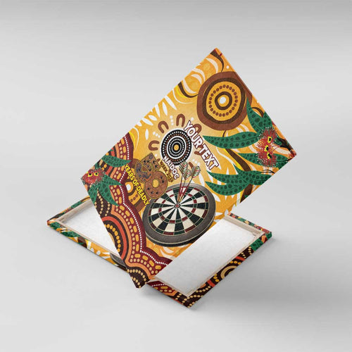 Darts Australia NAIDOC Week 2026 Personalised Canvas Wall Art 50 Years Deadly Eucalyptus Indigenous Art