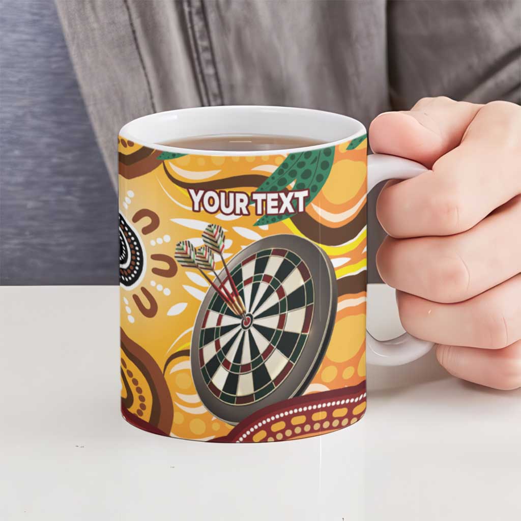 Darts Australia NAIDOC Week 2026 Personalised Ceramic Mug 50 Years Deadly Eucalyptus Indigenous Art