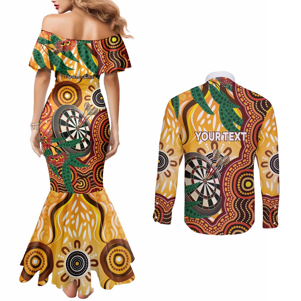 Darts Australia NAIDOC Week 2026 Personalised Couples Matching Mermaid Dress and Long Sleeve Button Shirt 50 Years Deadly Eucalyptus Indigenous Art