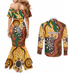 Darts Australia NAIDOC Week 2026 Personalised Couples Matching Mermaid Dress and Long Sleeve Button Shirt 50 Years Deadly Eucalyptus Indigenous Art
