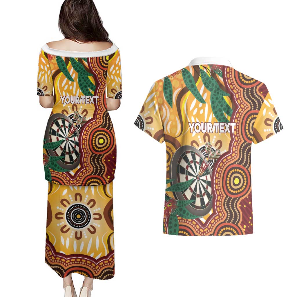 Darts Australia NAIDOC Week 2026 Personalised Couples Matching Puletasi and Hawaiian Shirt 50 Years Deadly Eucalyptus Indigenous Art