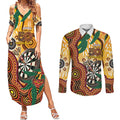 Darts Australia NAIDOC Week 2026 Personalised Couples Matching Summer Maxi Dress and Long Sleeve Button Shirt 50 Years Deadly Eucalyptus Indigenous Art