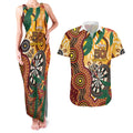 Darts Australia NAIDOC Week 2026 Personalised Couples Matching Tank Maxi Dress and Hawaiian Shirt 50 Years Deadly Eucalyptus Indigenous Art