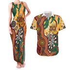 Darts Australia NAIDOC Week 2026 Personalised Couples Matching Tank Maxi Dress and Hawaiian Shirt 50 Years Deadly Eucalyptus Indigenous Art