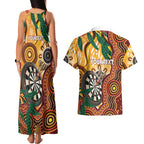 Darts Australia NAIDOC Week 2026 Personalised Couples Matching Tank Maxi Dress and Hawaiian Shirt 50 Years Deadly Eucalyptus Indigenous Art