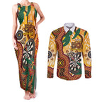 Darts Australia NAIDOC Week 2026 Personalised Couples Matching Tank Maxi Dress and Long Sleeve Button Shirt 50 Years Deadly Eucalyptus Indigenous Art