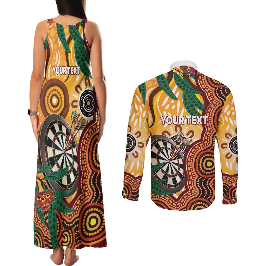 Darts Australia NAIDOC Week 2026 Personalised Couples Matching Tank Maxi Dress and Long Sleeve Button Shirt 50 Years Deadly Eucalyptus Indigenous Art