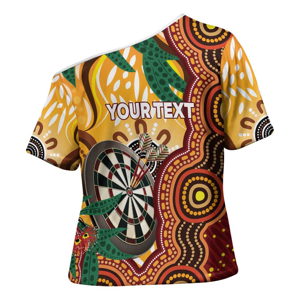 Darts Australia NAIDOC Week 2026 Personalised Cross Shoulder Shirt 50 Years Deadly Eucalyptus Indigenous Art