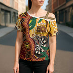 Darts Australia NAIDOC Week 2026 Personalised Cross Shoulder Shirt 50 Years Deadly Eucalyptus Indigenous Art