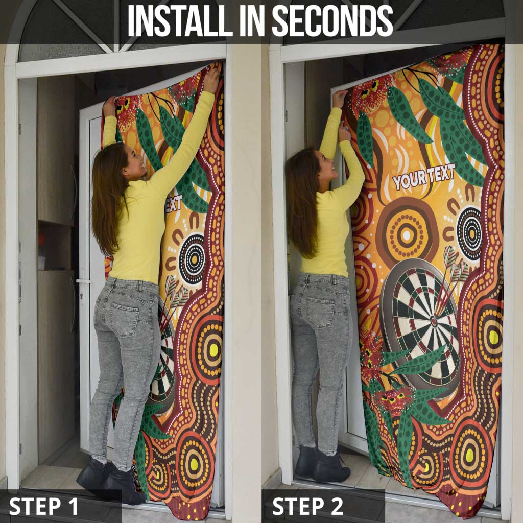 Darts Australia NAIDOC Week 2026 Personalised Door Cover 50 Years Deadly Eucalyptus Indigenous Art