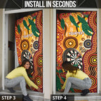 Darts Australia NAIDOC Week 2026 Personalised Door Cover 50 Years Deadly Eucalyptus Indigenous Art