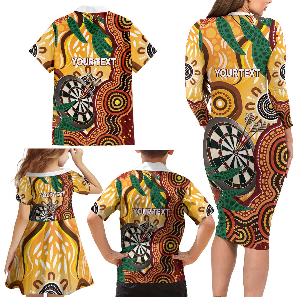 Darts Australia NAIDOC Week 2026 Personalised Family Matching Long Sleeve Bodycon Dress and Hawaiian Shirt 50 Years Deadly Eucalyptus Indigenous Art
