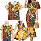 Darts Australia NAIDOC Week 2026 Personalised Family Matching Mermaid Dress and Hawaiian Shirt 50 Years Deadly Eucalyptus Indigenous Art