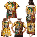 Darts Australia NAIDOC Week 2026 Personalised Family Matching Puletasi and Hawaiian Shirt 50 Years Deadly Eucalyptus Indigenous Art
