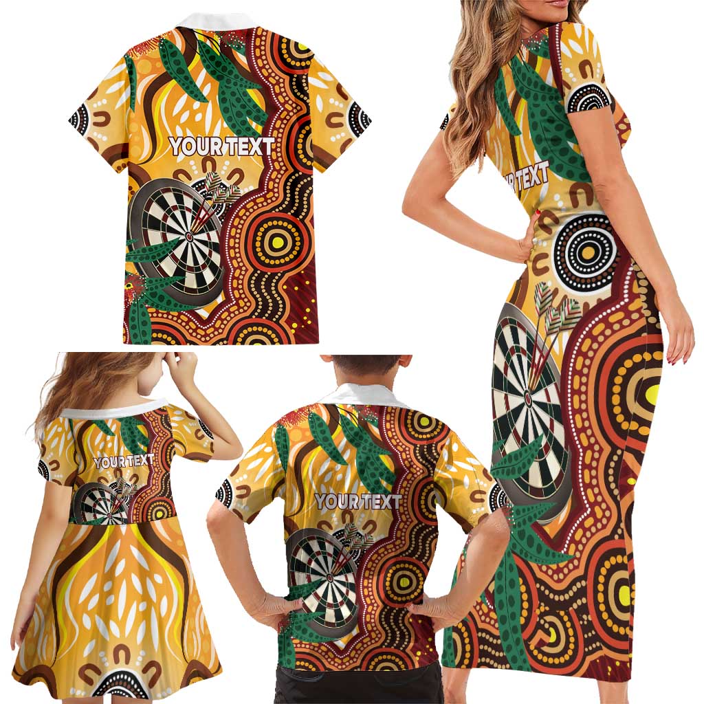 Darts Australia NAIDOC Week 2026 Personalised Family Matching Short Sleeve Bodycon Dress and Hawaiian Shirt 50 Years Deadly Eucalyptus Indigenous Art