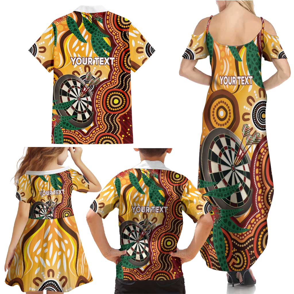 Darts Australia NAIDOC Week 2026 Personalised Family Matching Summer Maxi Dress and Hawaiian Shirt 50 Years Deadly Eucalyptus Indigenous Art