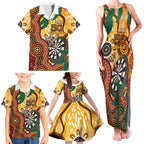Darts Australia NAIDOC Week 2026 Personalised Family Matching Tank Maxi Dress and Hawaiian Shirt 50 Years Deadly Eucalyptus Indigenous Art